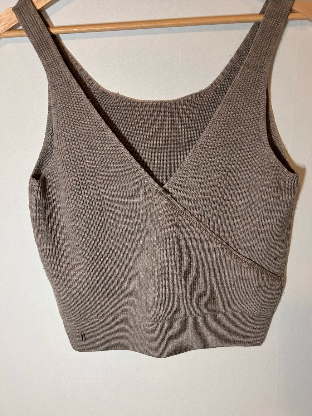 Kit & Ace Extrafine Merino Wool Reversible Wrap Vest w/Hidden Zipper - Taupe